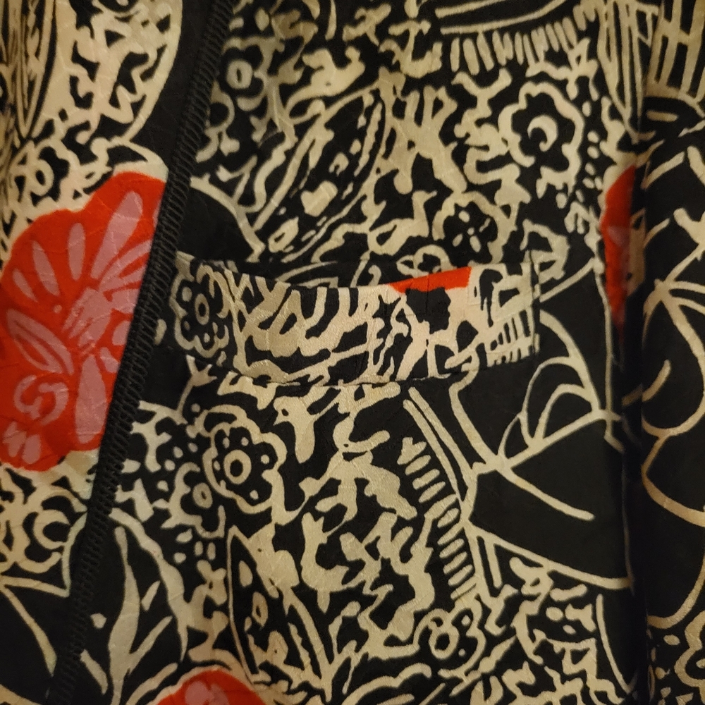 St. Gillian 100% Silk Jacket Vintage - Picture 9 of 10